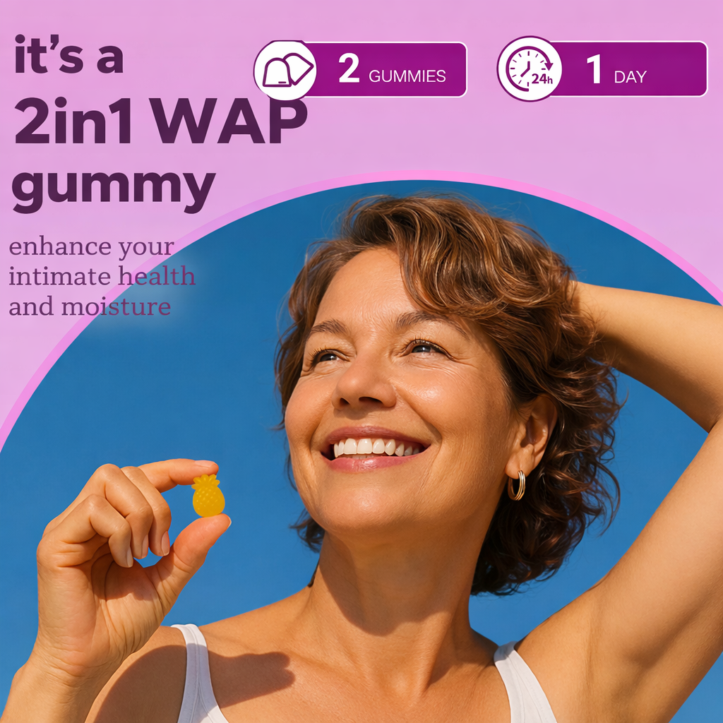 Lush Her Juicy Feminine Probiotics Gummies- All in One Solution with Slippery Elm and Prebiotics&Lactobacillus Probiotic Blend for Women’s pH Balance and Dryness - Hawaiian Pineapple Gummies 60 Counts Women’s Probiotics